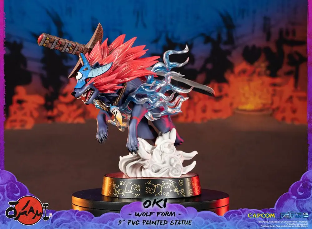 Okami Oki (Wolf Form) PVC szobor figura 21 cm termékfotó