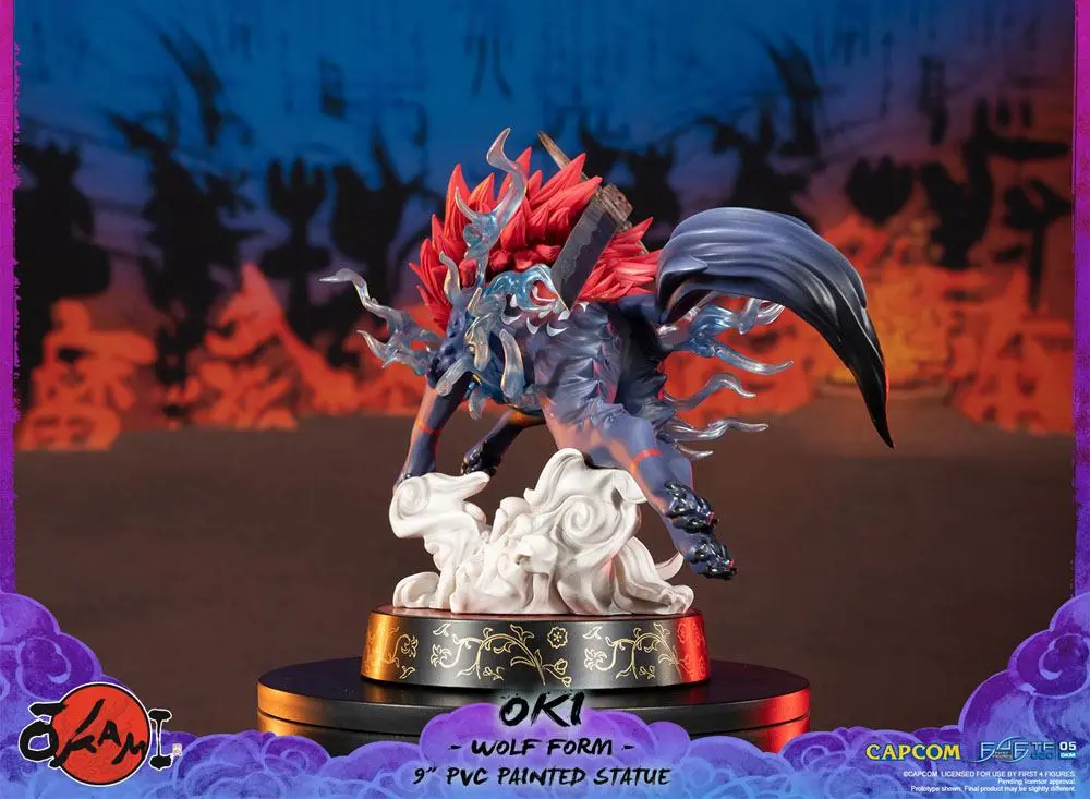 Okami Oki (Wolf Form) PVC szobor figura 21 cm termékfotó