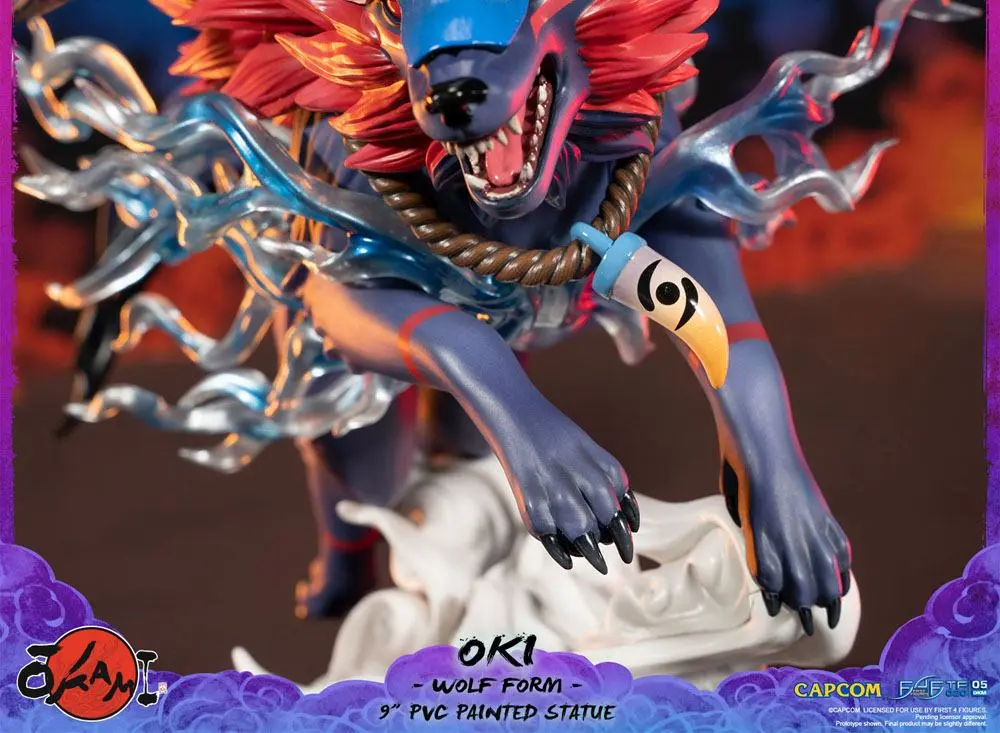 Okami Oki (Wolf Form) PVC szobor figura 21 cm termékfotó