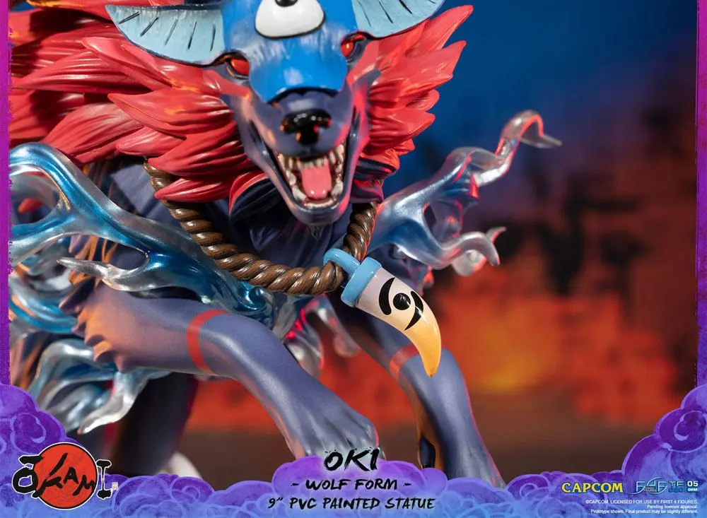 Okami Oki (Wolf Form) PVC szobor figura 21 cm termékfotó