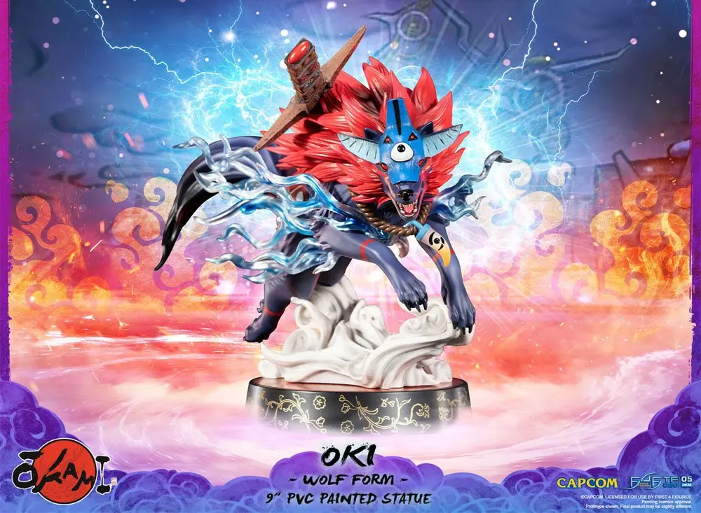 Okami Oki (Wolf Form) PVC szobor figura 21 cm termékfotó