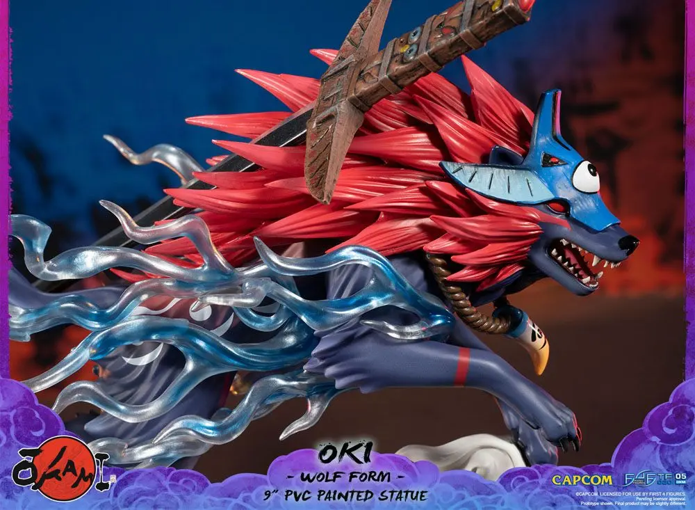 Okami Oki (Wolf Form) PVC szobor figura 21 cm termékfotó