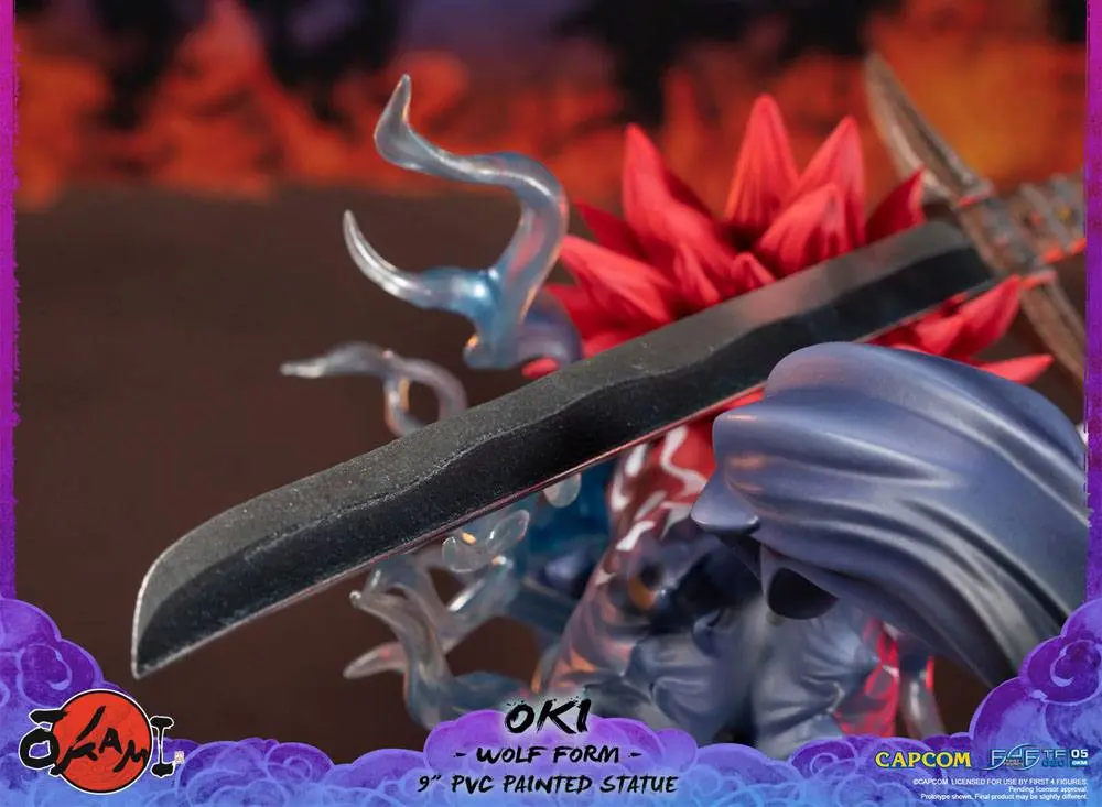 Okami Oki (Wolf Form) PVC szobor figura 21 cm termékfotó