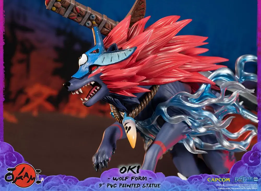 Okami Oki (Wolf Form) PVC szobor figura 21 cm termékfotó