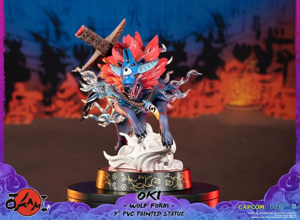 Okami Oki (Wolf Form) PVC szobor figura 21 cm termékfotó