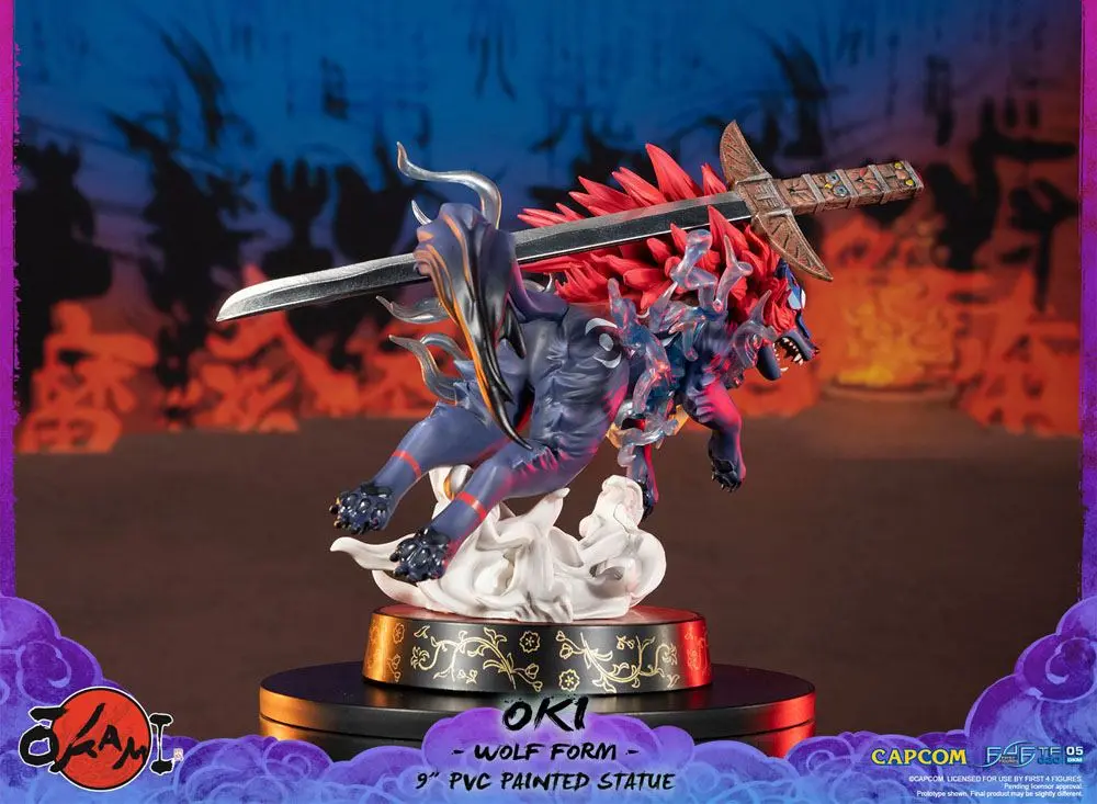 Okami Oki (Wolf Form) PVC szobor figura 21 cm termékfotó