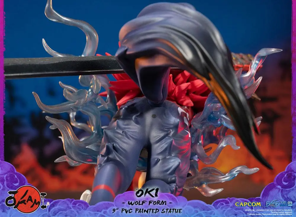 Okami Oki (Wolf Form) PVC szobor figura 21 cm termékfotó
