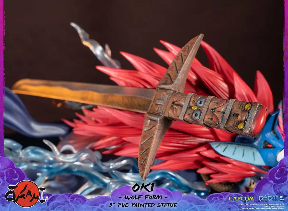 Okami Oki (Wolf Form) PVC szobor figura 21 cm termékfotó