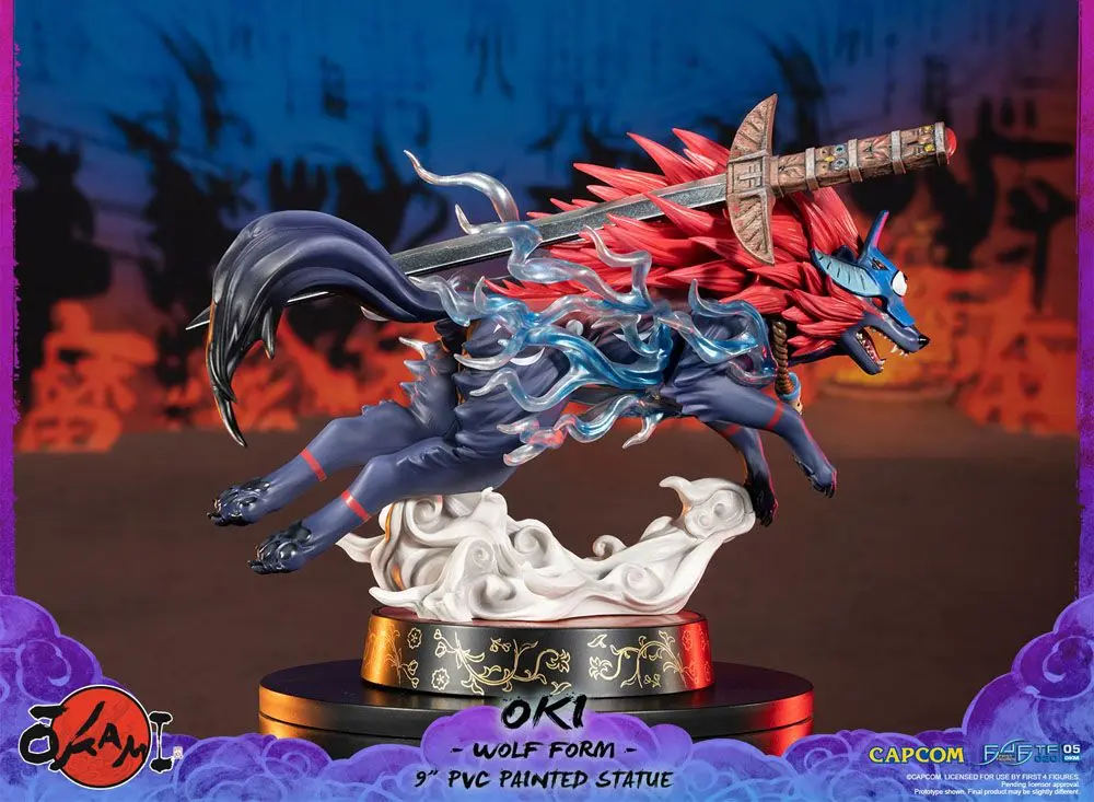Okami Oki (Wolf Form) PVC szobor figura 21 cm termékfotó
