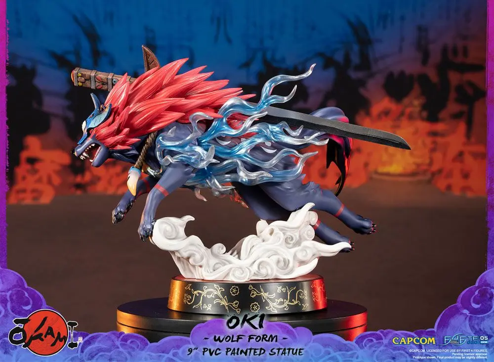 Okami Oki (Wolf Form) PVC szobor figura 21 cm termékfotó