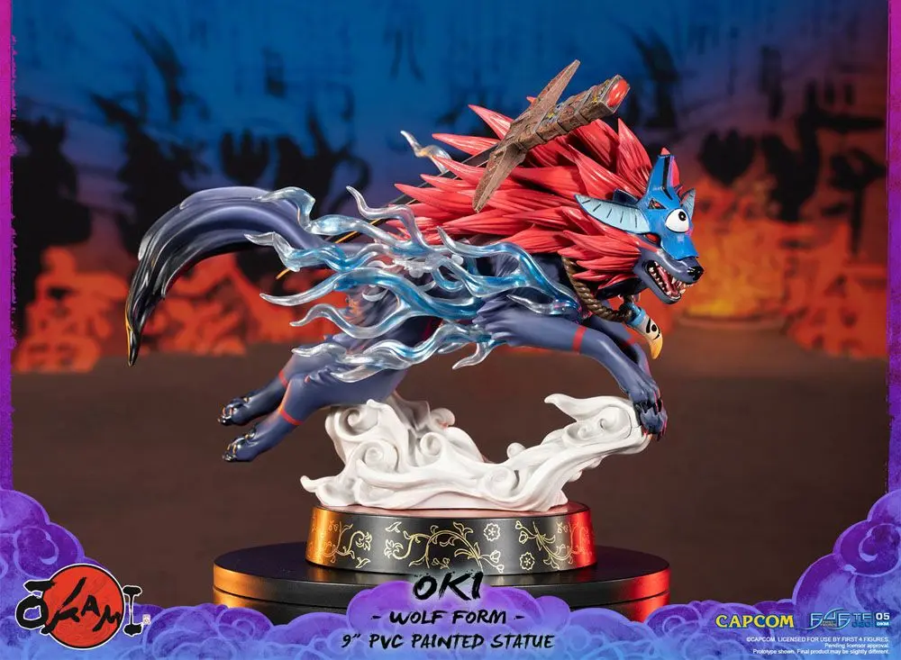 Okami Oki (Wolf Form) PVC szobor figura 21 cm termékfotó