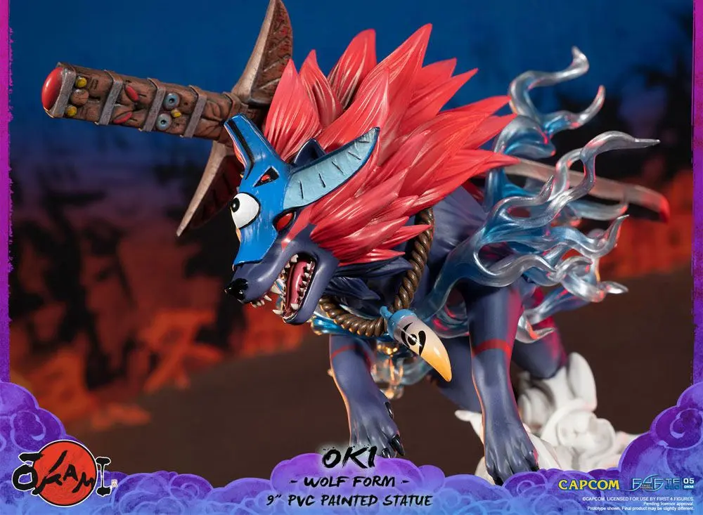 Okami Oki (Wolf Form) PVC szobor figura 21 cm termékfotó