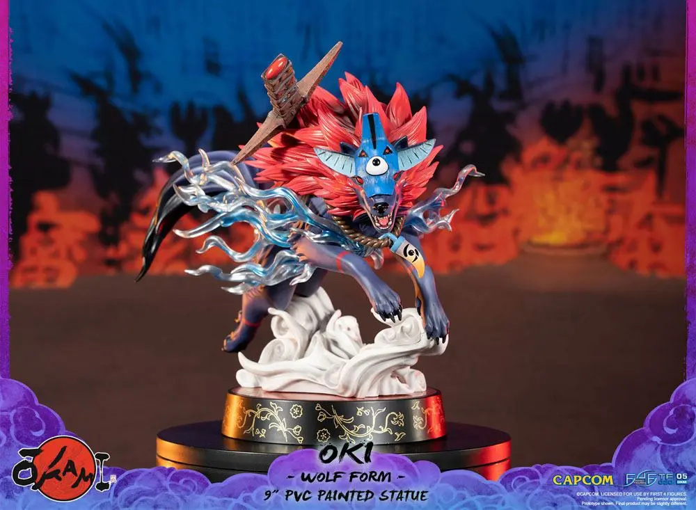Okami Oki (Wolf Form) PVC szobor figura 21 cm termékfotó