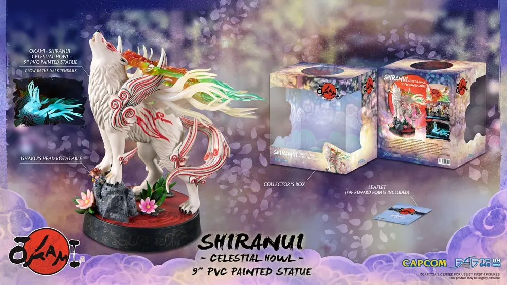 Okami Shiranui (Celestial Howl) PVC szobor figura 23 cm termékfotó