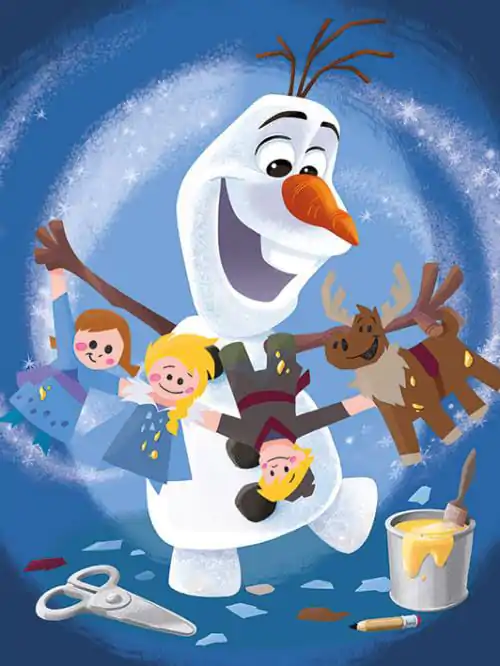 Olaf´s Frozen Adventure Characters keretezett vászonnyomat 60 x 80 cm termékfotó