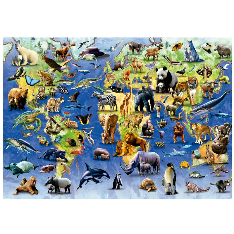 One Hundred Endangered Species puzzle 500db-os termékfotó