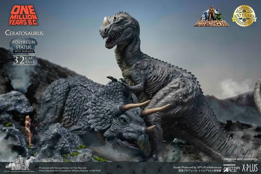 One Million Years B.C. Ceratosaurus szobor figura 32 cm termékfotó