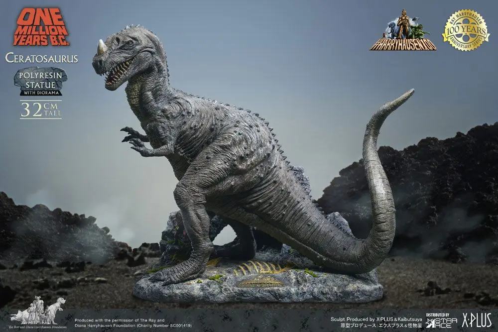 One Million Years B.C. Ceratosaurus szobor figura 32 cm termékfotó