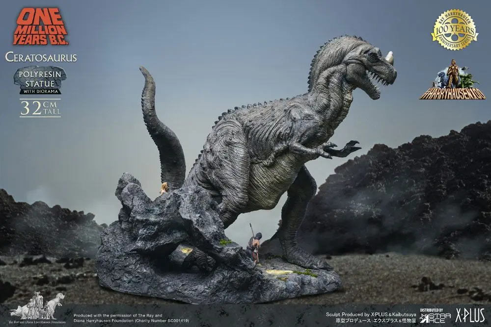 One Million Years B.C. Ceratosaurus szobor figura 32 cm termékfotó