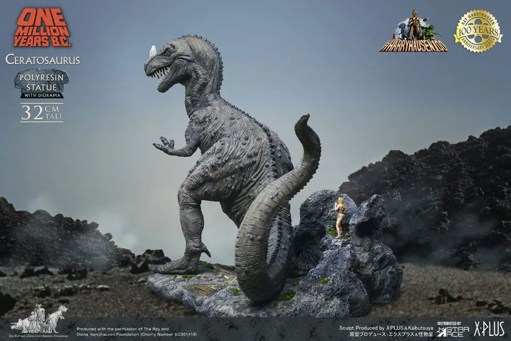 One Million Years B.C. Ceratosaurus szobor figura 32 cm termékfotó