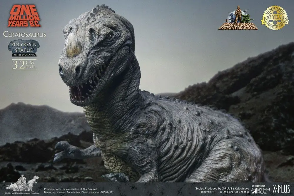 One Million Years B.C. Ceratosaurus szobor figura 32 cm termékfotó