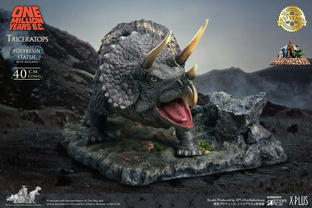One Million Years B.C. Triceratops szobor figura 19 cm termékfotó
