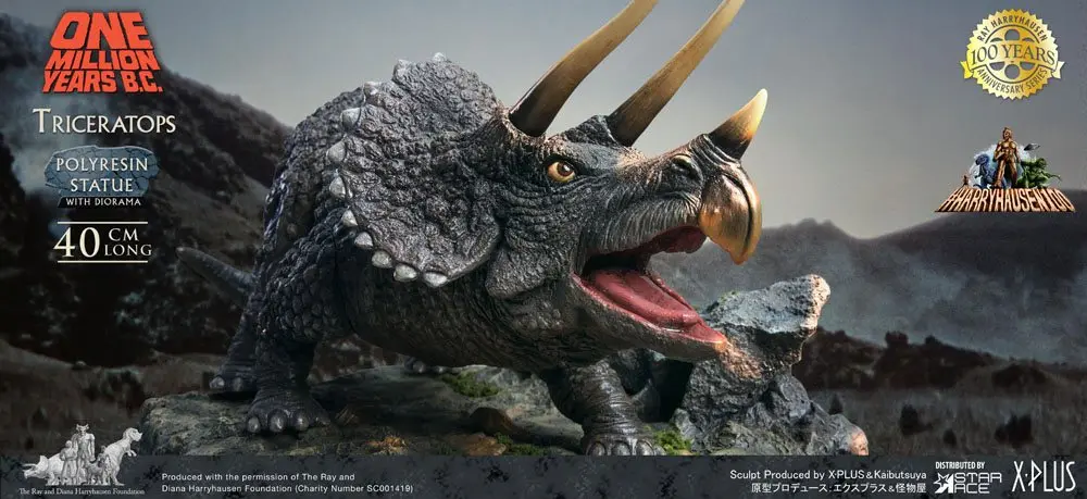 One Million Years B.C. Triceratops szobor figura 19 cm termékfotó