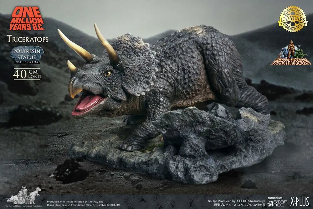 One Million Years B.C. Triceratops szobor figura 19 cm termékfotó
