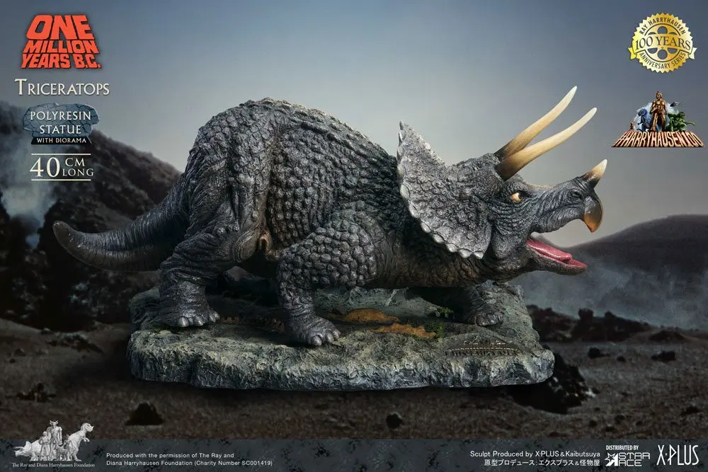 One Million Years B.C. Triceratops szobor figura 19 cm termékfotó