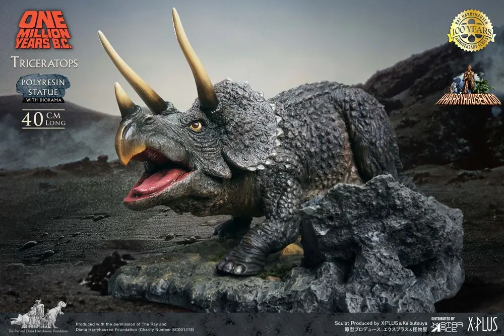 One Million Years B.C. Triceratops szobor figura 19 cm termékfotó
