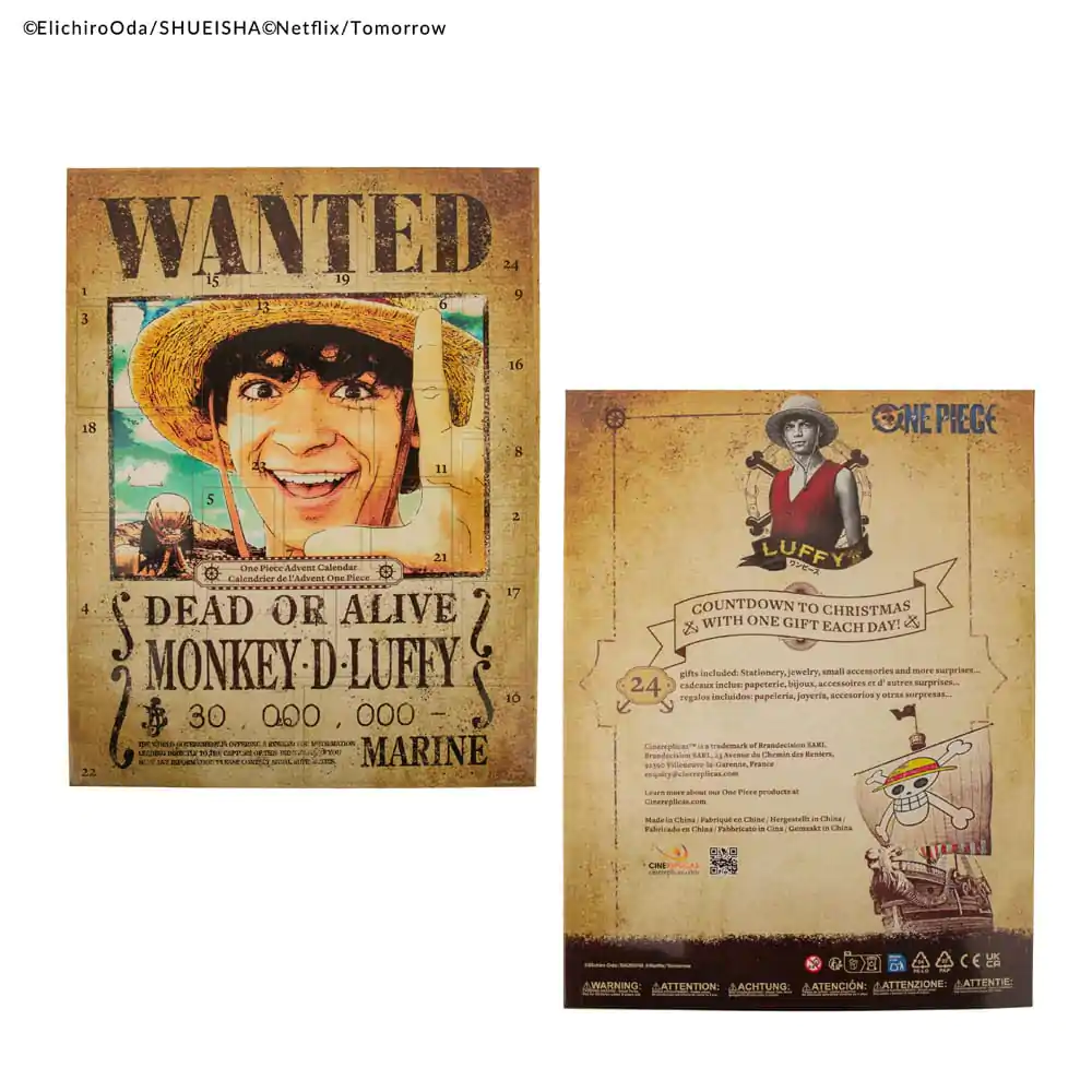 One Piece adventi kalendárium 2025 termékfotó