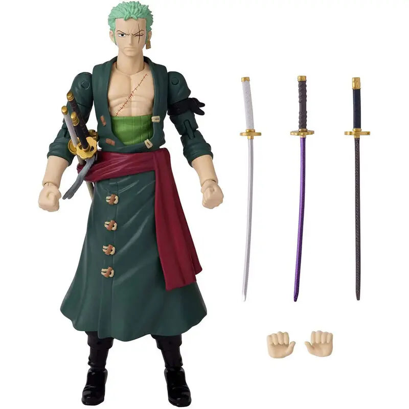 One Piece Anime Heroes Monkey Roronoa Zoro figura 17cm termékfotó
