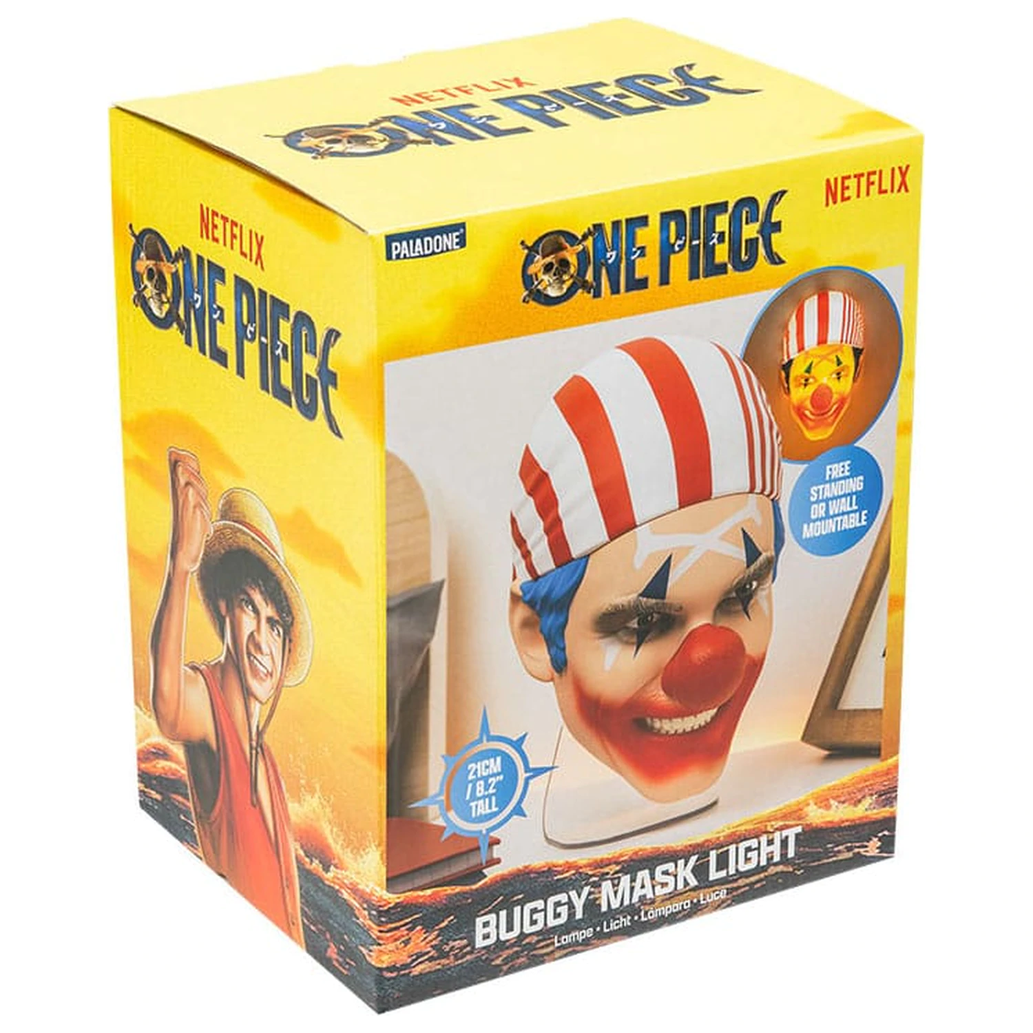 One Piece Buggy Mask 3D LED lámpa termékfotó