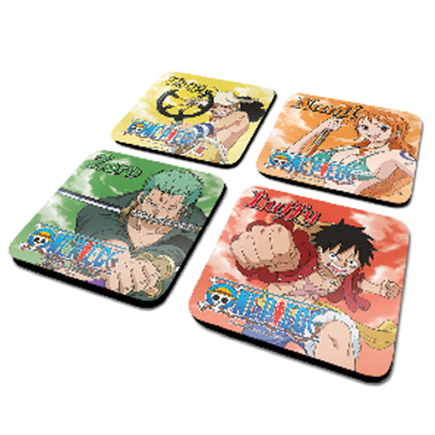 One Piece Characters 4 db-os poháralátét csomag termékfotó