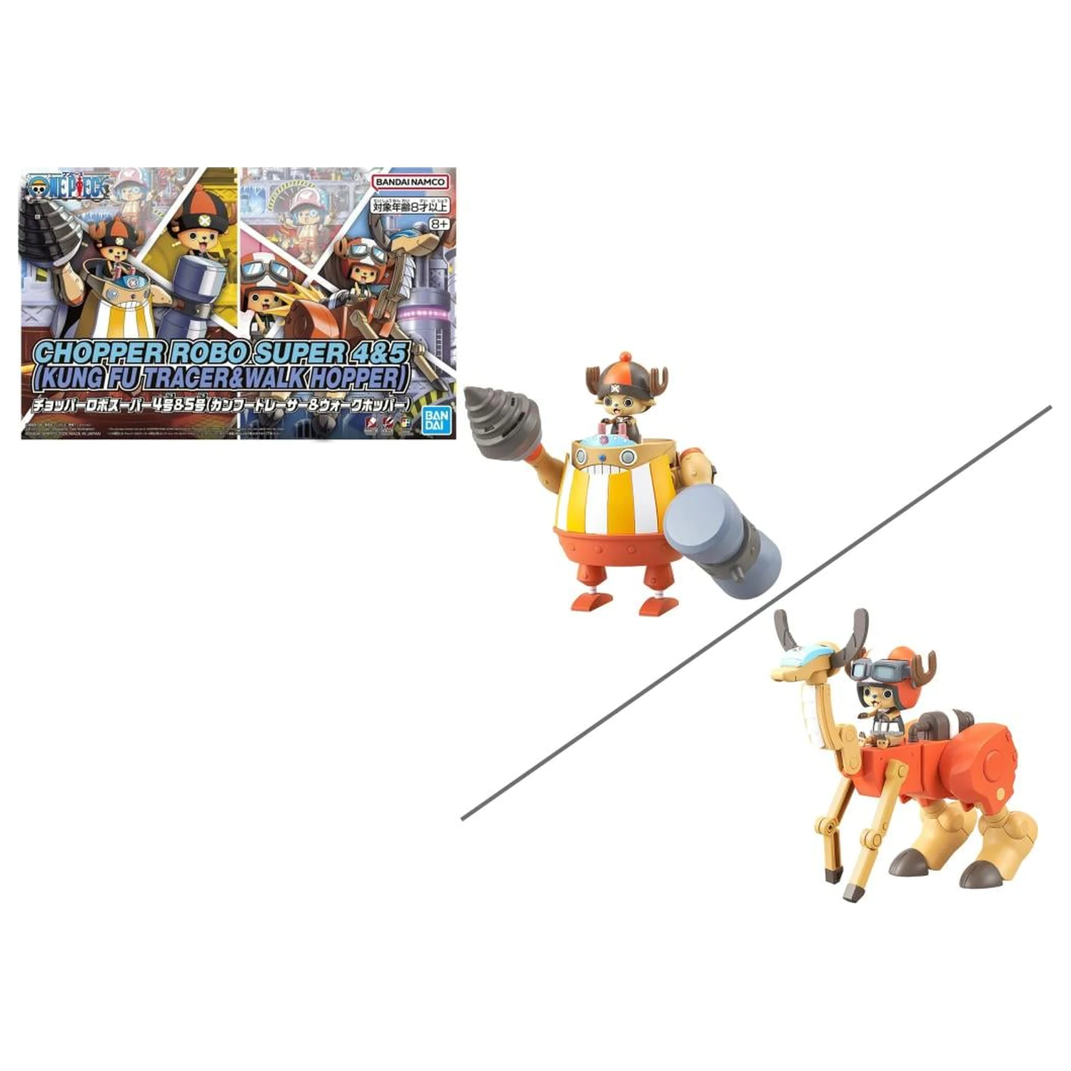 One Piece Chopper Robo Supper 4&5 Kung Fu...& Walk Hopper modell készlet termékfotó