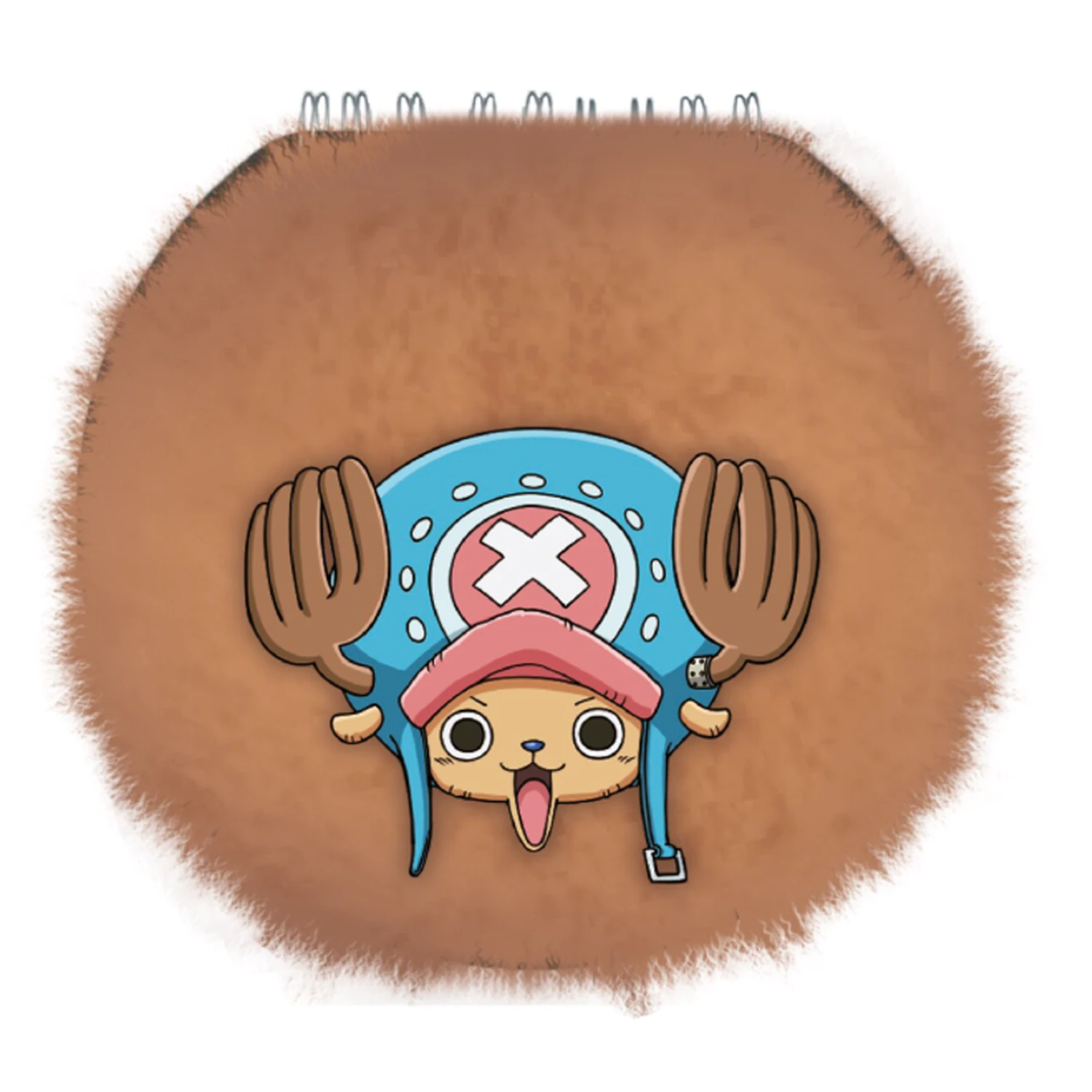 One Piece Chopper Round Fuzzy jegyzetfüzet termékfotó