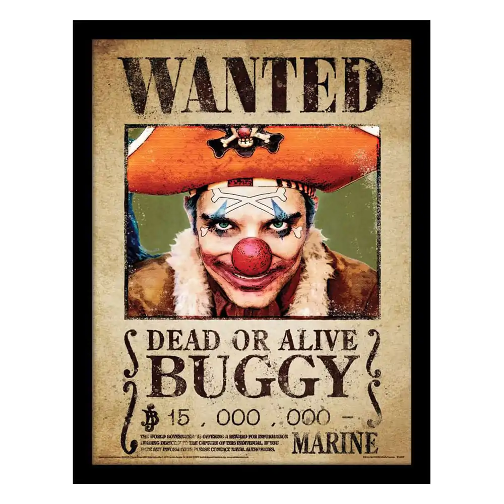 One Piece Collector Print Buggy Wanted keretezett poszter termékfotó