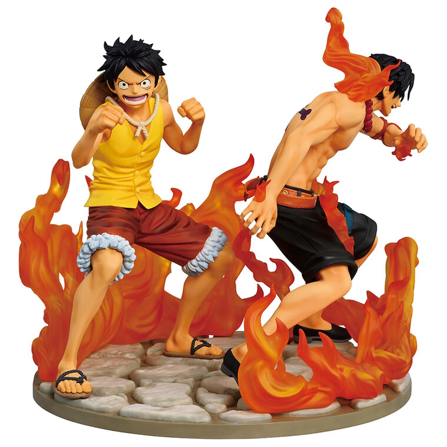 One Piece Dramatic Memories Ace & Luffy Ichibansho figura 15cm termékfotó