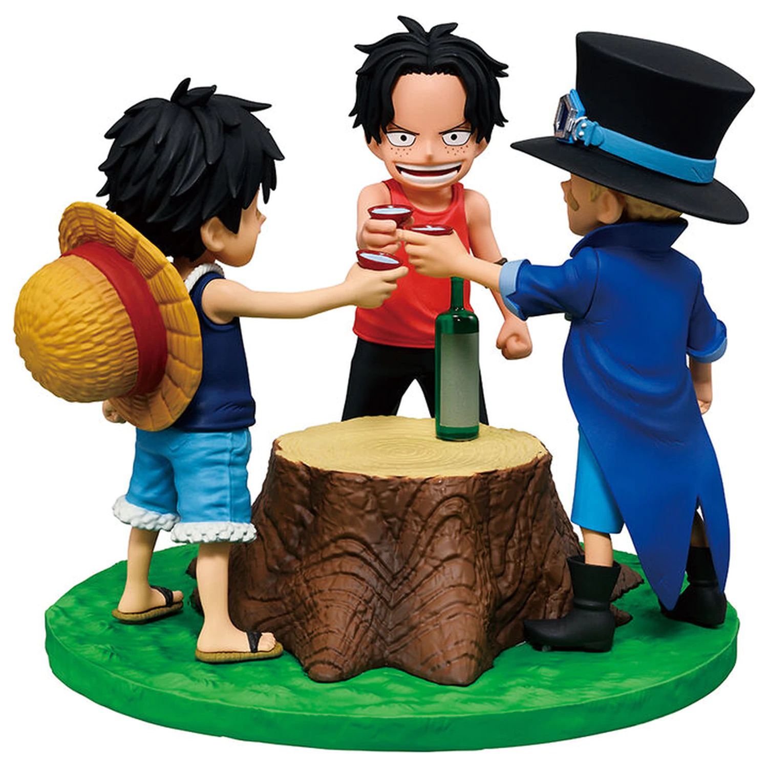 One Piece Dramatic Memories Ace & Sabo & Luffy Ichibansho figura 10cm termékfotó