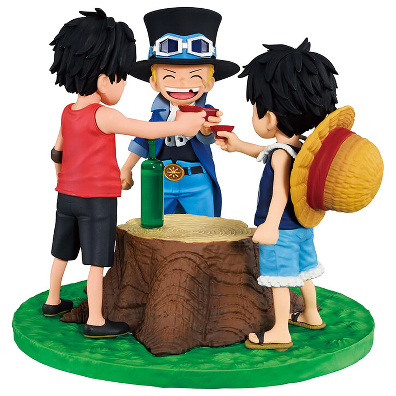 One Piece Dramatic Memories Ace & Sabo & Luffy Ichibansho figura 10cm termékfotó