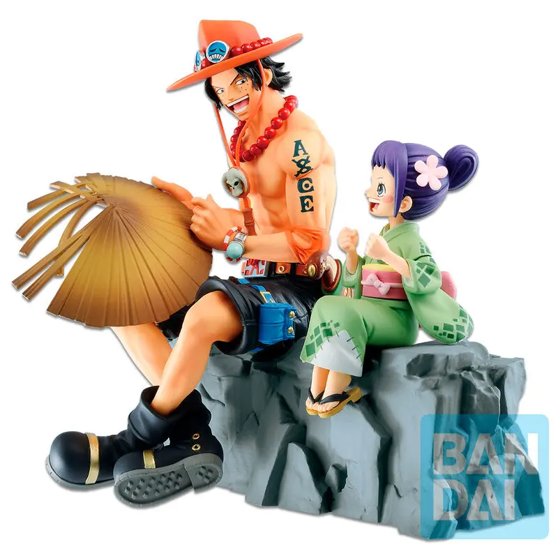 One Piece Emorial Vignette Ace és Otama Ichibansho figura 18cm termékfotó
