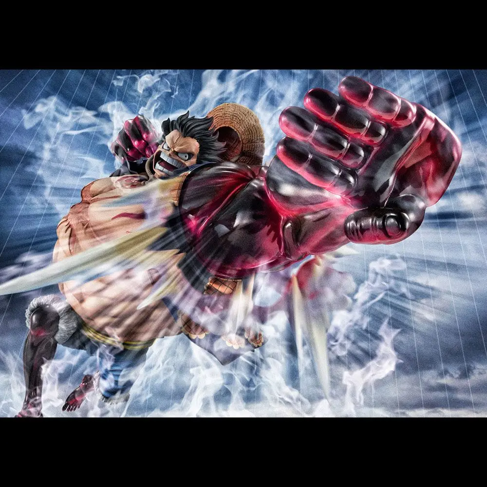 One Piece Excellent Model P.O.P SA-Maximum Monkey D. Luffy Gear 4 Bounce Man Ver. 2 PVC szobor figura 27 cm termékfotó