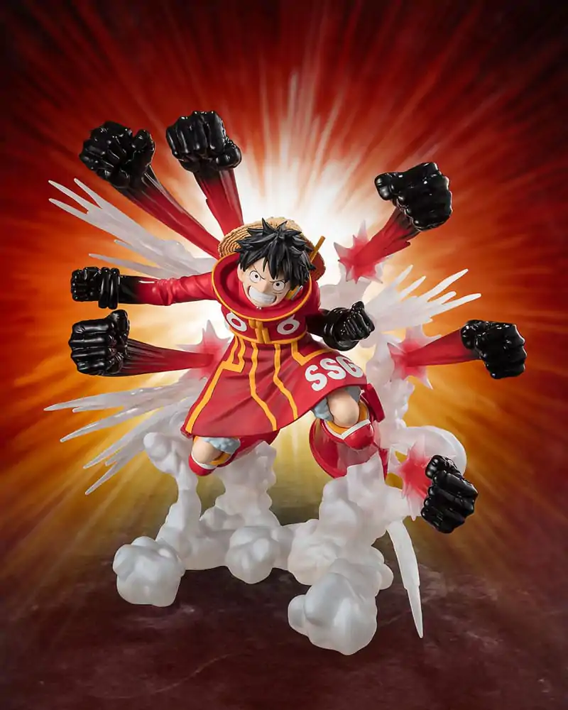 One Piece Figuarts ZERO Extra Battle Monkey D. Luffy -Gum Gum Hawk Gatling- PVC szobor figura 19 cm termékfotó