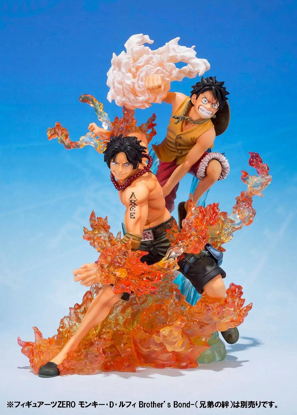 One Piece FiguartsZERO Portgas D. Ace Brother's Bond PVC szobor figura 16 cm termékfotó