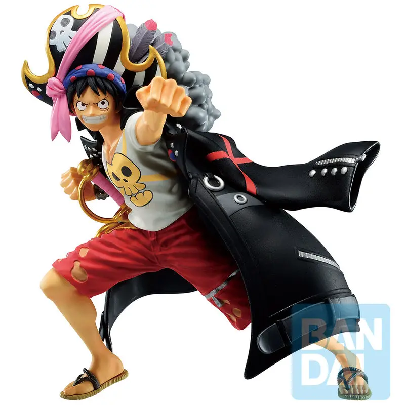 One Piece Film Red D Luffy Monkey Ichibansho figura 13cm termékfotó