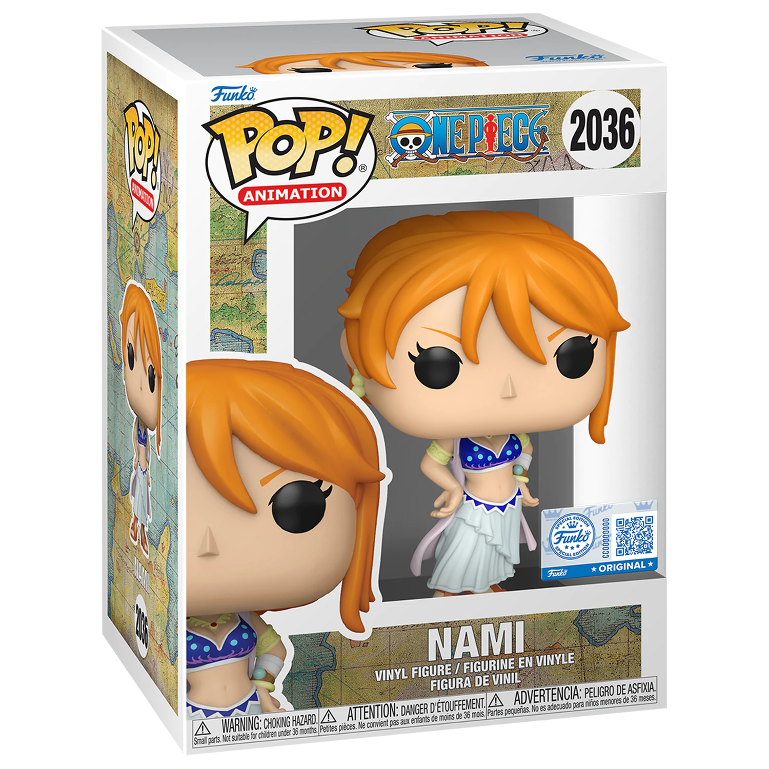 One Piece Funko POP! Animation Vinyl figura OP- Nami (Alabasta) 9 cm termékfotó