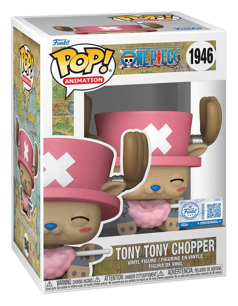 One Piece Funko POP! Movies Vinyl figura Tony Tony Chopper with Cotton Candy 9 cm termékfotó