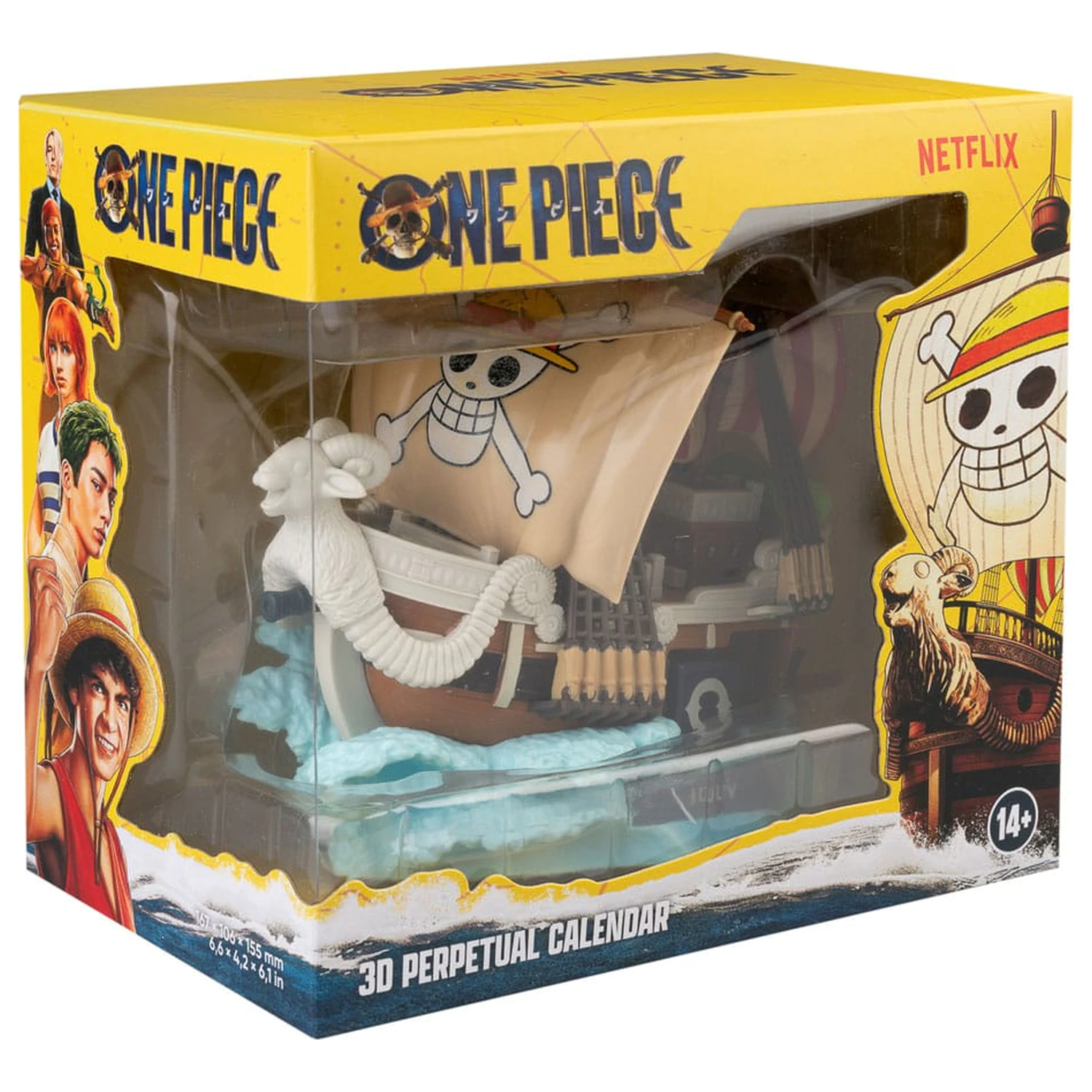 One Piece Going Merry 3D öröknaptár termékfotó