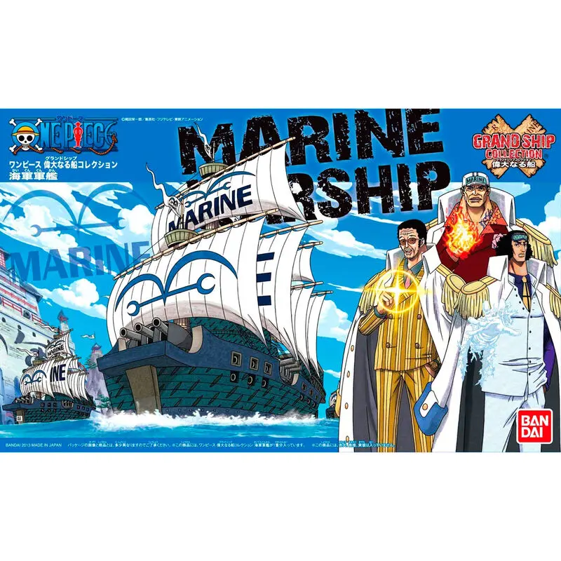 One Piece Grand Ship Collection Marine Ship modell készlet figura 15cm termékfotó