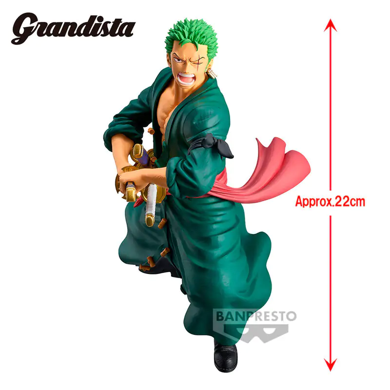 One Piece Grandista Roronoa Zoro figura 22cm termékfotó